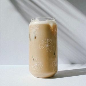 ✨NEW✨ Premium Glass Straw and Bamboo Lid Cup Set